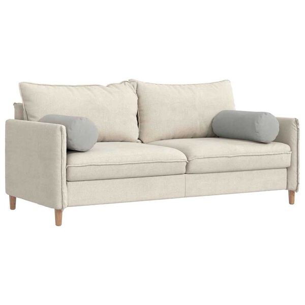 vidaXL Valjkasti jastučići 2 pcs Svijetlo siva Ø 25 x 70 cm