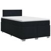 vidaXL Boxspring krevet s madracem Crna 120 x 200 cm Tkanina