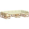 vidaXL Set vanjskih sofa 11 kom. Bijela i krem