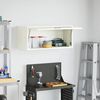 vidaXL Ormar za zid u garaži Bijelo 80 x 33 x 35 cm Čelik s prahom