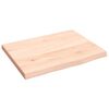 vidaXL Kupaonska radna ploča 40 x 30 x 2 cm netretirano masivno drvo