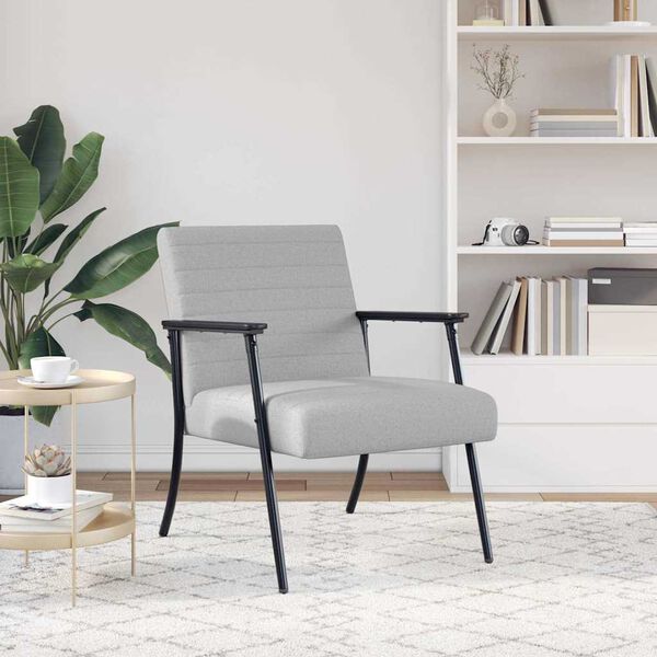 vidaXL fotelja Oblačnosiva 59 x 75 x 78 cm tkanina