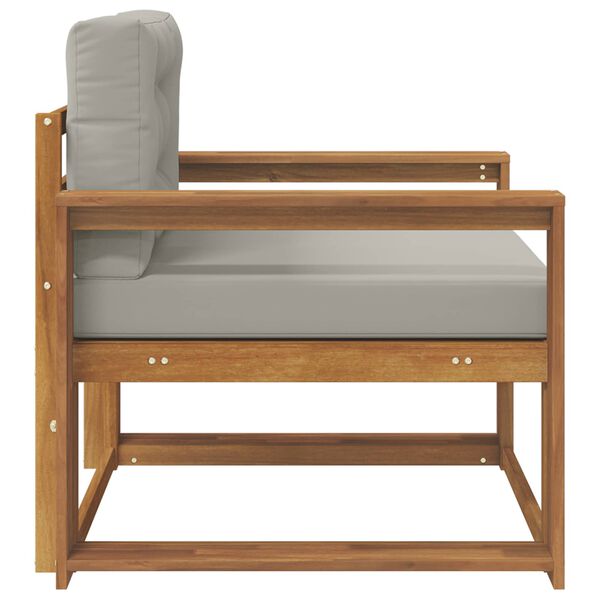 vidaXL Srednja sofa za van Čvrsto drvo akacije Prirodna