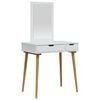 vidaXL Set toaletnog stolića FAUSKE 2 pcs Bijela 76 x 50 x 143 cm