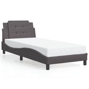 vidaXL Okvir za krevet bez madraca Zadar sivi 80 x 200 cm od umjetne kože