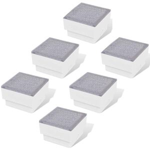 vidaXL LED podna svjetla 6 kom 100 x 100 x 68 mm