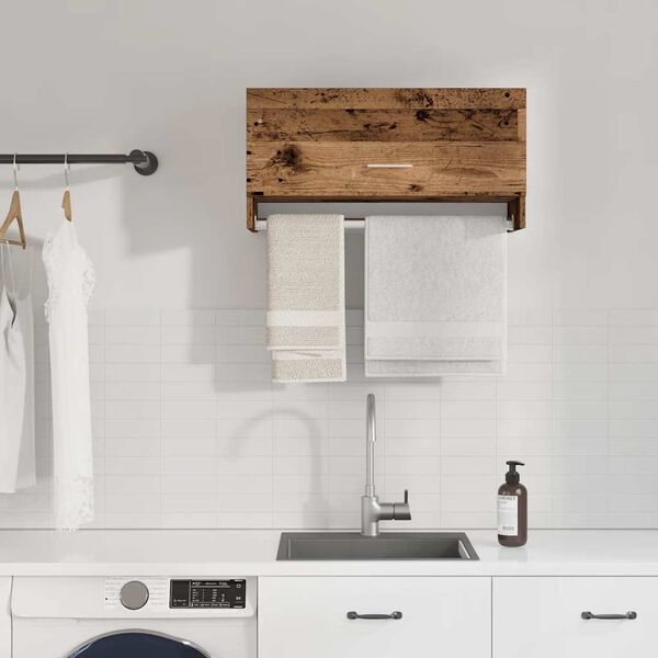 vidaXL Ormar staro drvo 70x32,5x35 cm konstruirano drvo