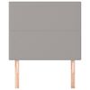 vidaXL Uzglavlje svijetlosivo 90x5x118/128 cm tkanina