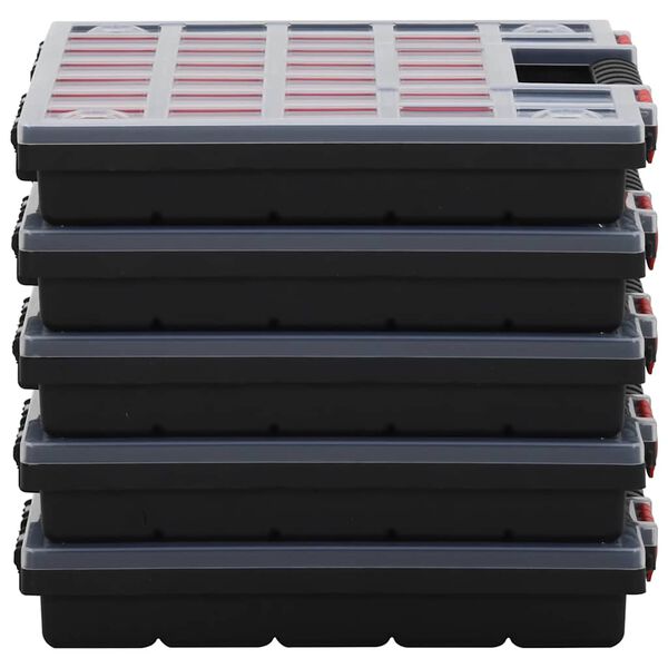 vidaXL Kutije za razvrstavanje 5 kom 40 x 30 x 5 cm od polipropilena