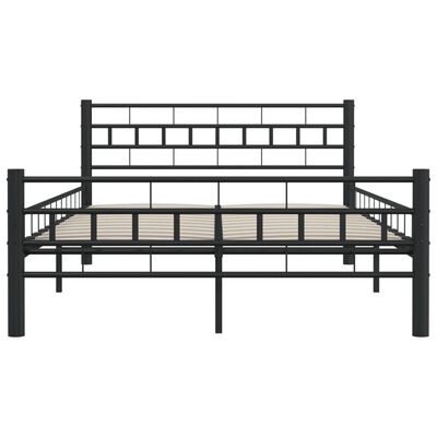 vidaXL Okvir za krevet crni čelični 120 x 200 cm