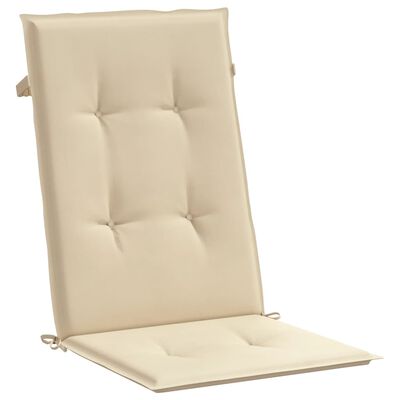 vidaXL Jastuci za vrtne stolice 6 kom bež 120 x 50 x 3 cm od tkanine