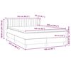 vidaXL Box Spring krevet s madracem crni 160x220 cm samt