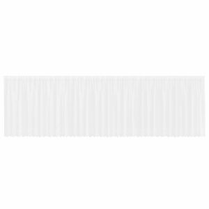 vidaXL Čipkasta zavjesa sa zavjesama Bijelo 180 x 900 cm Poliester