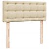 vidaXL Krevet s oprugama i madracem krem 120 x 200 cm od tkanine