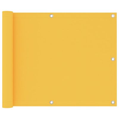 vidaXL Balkonski zastor žuti 75 x 300 cm od tkanine Oxford