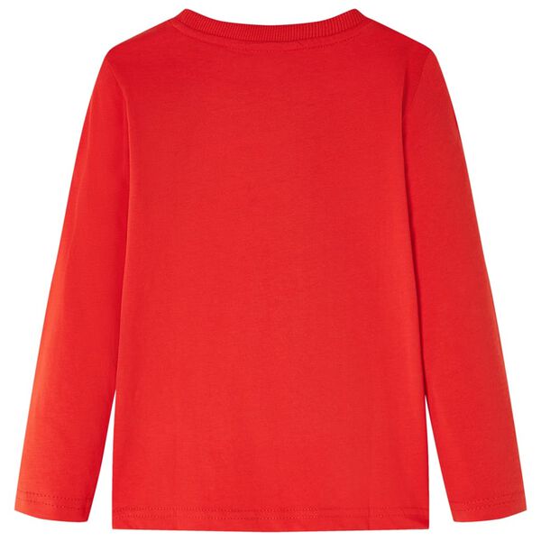 Dječja majica dugih rukava crvena 104