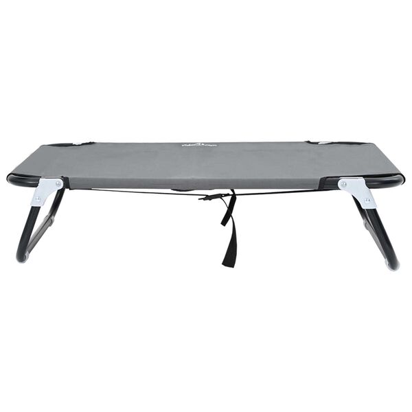 vidaXL Krevet za psa Svijetlo siva m Oxford Tkanina i Čelik