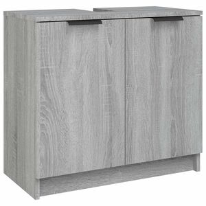 vidaXL Kupaonski ormarić sivi hrast 64,5x33,5x59 cm konstruirano drvo