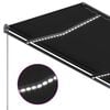vidaXL Automatska tenda sa senzorom za vjetar LED 350x250 cm antracit