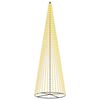 vidaXL LED božićno drvce 485 cm 1632 LED lampica Topla bijela Željezo
