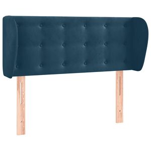 vidaXL Uzglavlje s u&scaron;ima tamnoplavo 83x23x78/88 cm bar&scaron;unasto