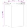 vidaXL Stalci za biljke 2 kom 20x20x30 cm konstruirano drvo