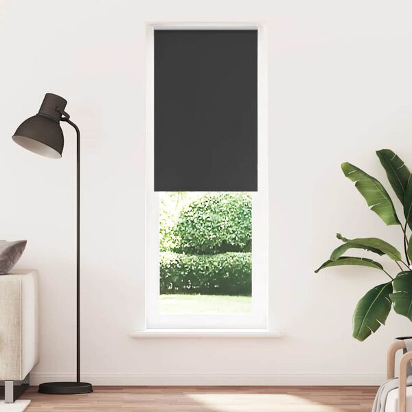 vidaXL Rolo zavjesa Blackout Black 85x210 cm &Scaron;irina tkanine 80,7 cm