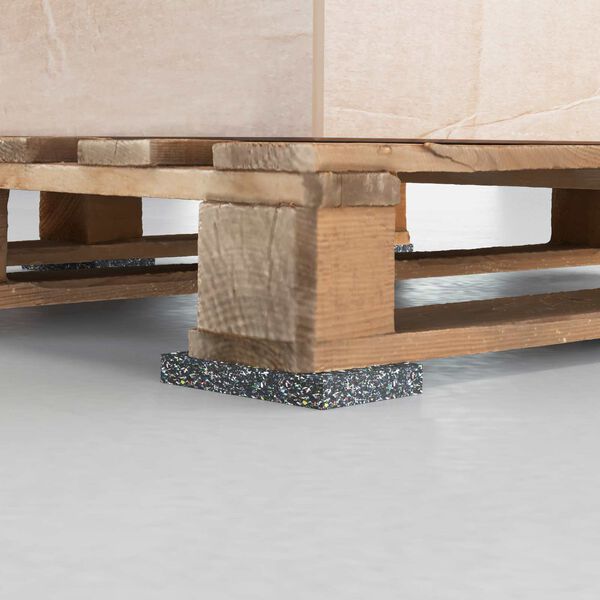 vidaXL Gumeni valjak Crna Guma