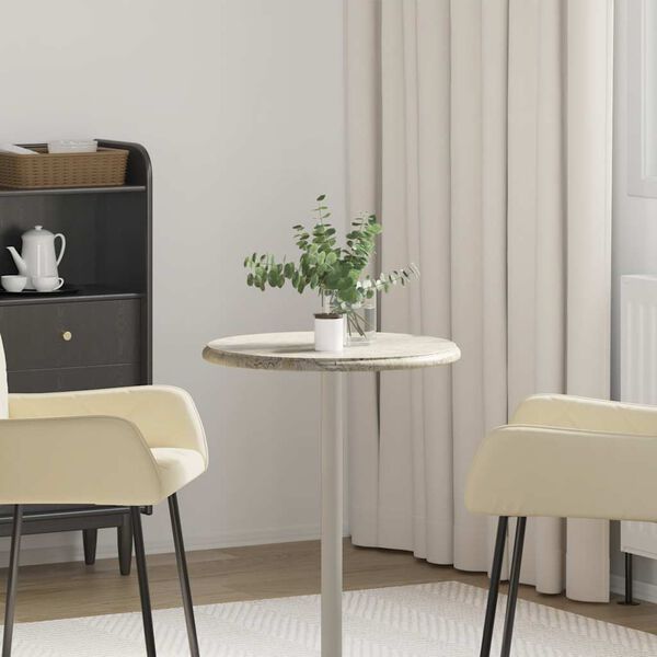 vidaXL Stolna ploča siva &Oslash; 50 x 2,5 cm mramorna