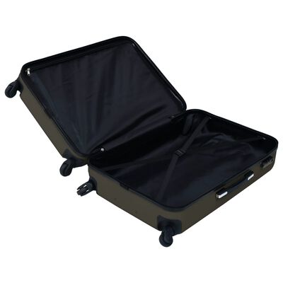 vidaXL 3-dijelni set čvrstih kovčega antracit ABS