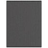 vidaXL Otirač Stripe crni i sivi 90x120 cm