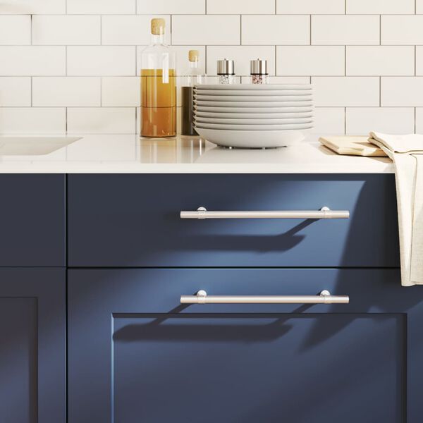 vidaXL Ručke za ormarić 20 kom srebrne 192 mm od nehrđajućeg čelika