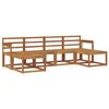 vidaXL Set vanjskih sofa 6 pcs Prirodna Čvrsto drvo akacije