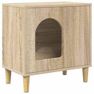 vidaXL Mačja Kuća Sonoma 51 x 30 x 52 cm Konstruirano drvo