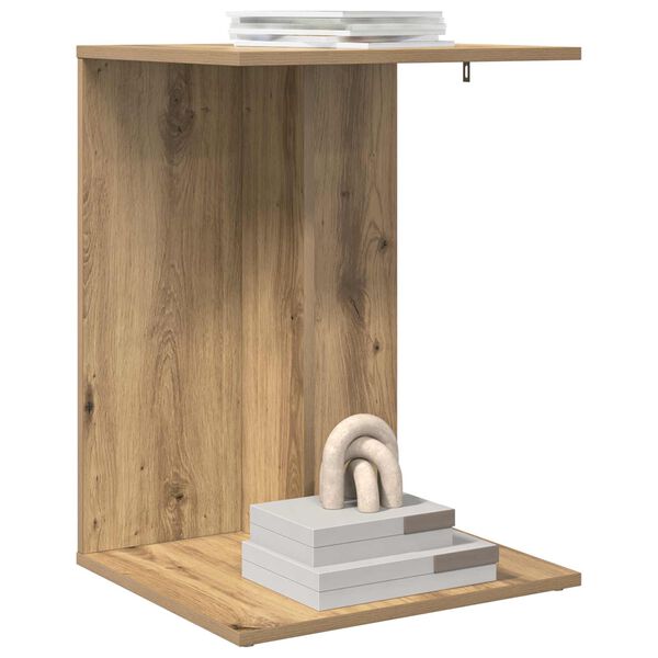 vidaXL Bocni stol Umjetnički hrast 45 x 40 x 62,5 cm Konstruirano drvo