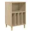 vidaXL Stalak za gramofon Hrast sonoma 47 x 39,5 x 74,5 cm