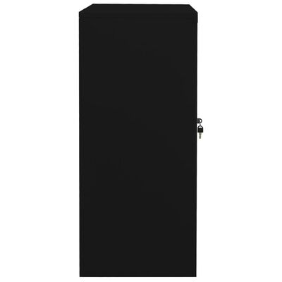 vidaXL Uredski ormarić crni 90 x 40 x 90 cm čelični