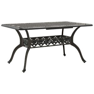 vidaXL Vrtni stol brončani 150 x 90 x 72 cm od lijevanog aluminija