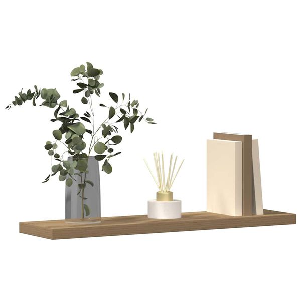 vidaXL Zidne police 4 kom boja hrasta 40x10x1,5 cm konstruirano drvo