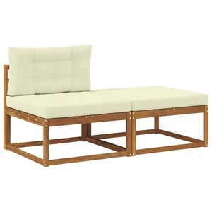 vidaXL Sekcionalna sofa s jastukom 2 Komad Prirodna