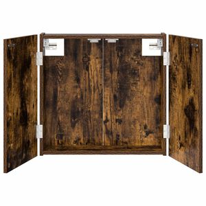 vidaXL Kabinet za mete Dimljeni hrast 56 x 12 x 53,5 cm