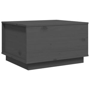 vidaXL Stolić za kavu sivi 60 x 50 x 35 cm od masivne borovine