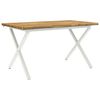 vidaXL Stol za blagovanje s prirodnim rubom 160 x 70 x 75 cm