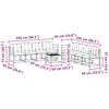 vidaXL Set vanjskih sofa s jastukom 9 pcs Prirodna i krem