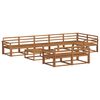 vidaXL Set vanjskih sofa 9 pcs Prirodna Čvrsto drvo akacije
