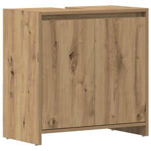 vidaXL Ormarić za umivaonik smeđa boja hrasta 60x33x60 cm drveni