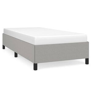 vidaXL Okvir kreveta bez madraca svjetlosivi 90x200 cm od tkanine