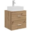 vidaXL Umivaonik s policom Hrast artisan 49,5 x 41 x 62,5 cm