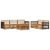 vidaXL Set vanjskih sofa 6 pcs Prirodna Čvrsto drvo akacije