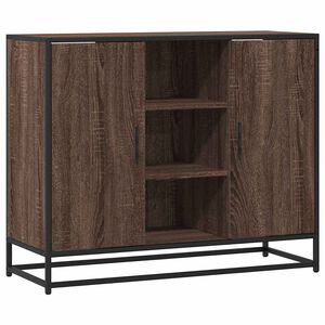 vidaXL Komoda smeđi hrast 92x35x76 cm izrađeno drvo